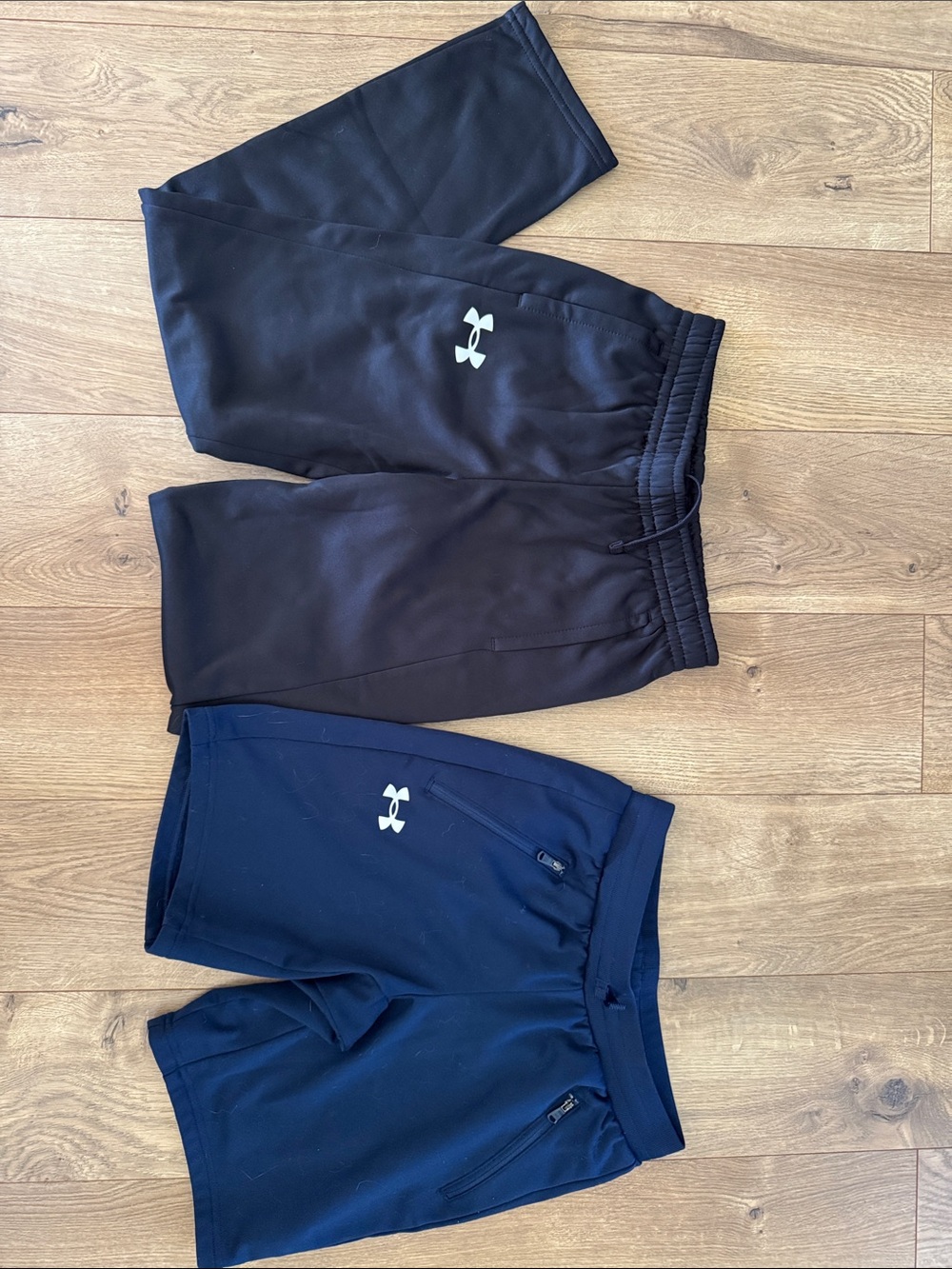 Under Armour Kids Black Jogger and Navy Athletic Shorts Pack